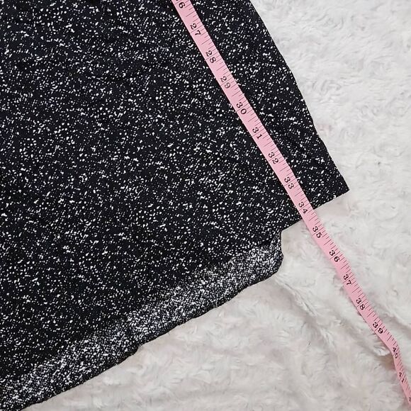 Black and White Banana Republic Size 6 Mesh Shoulder Dress with pockets - Picture 3 of 11